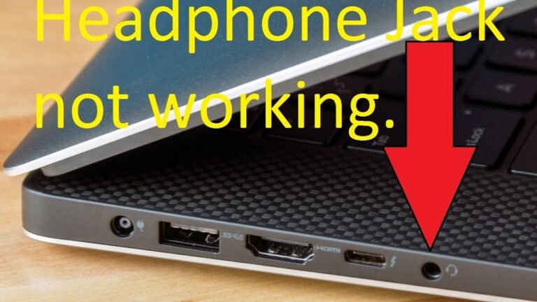 Headphone Jack Not Working on Dell Laptop