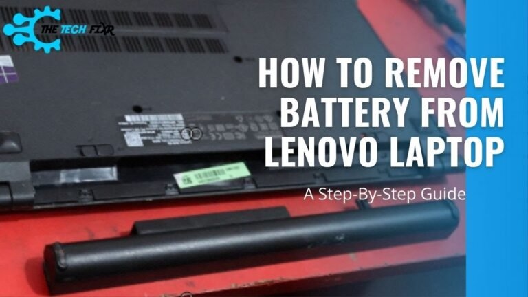 How to Remove Battery From Lenovo Laptop